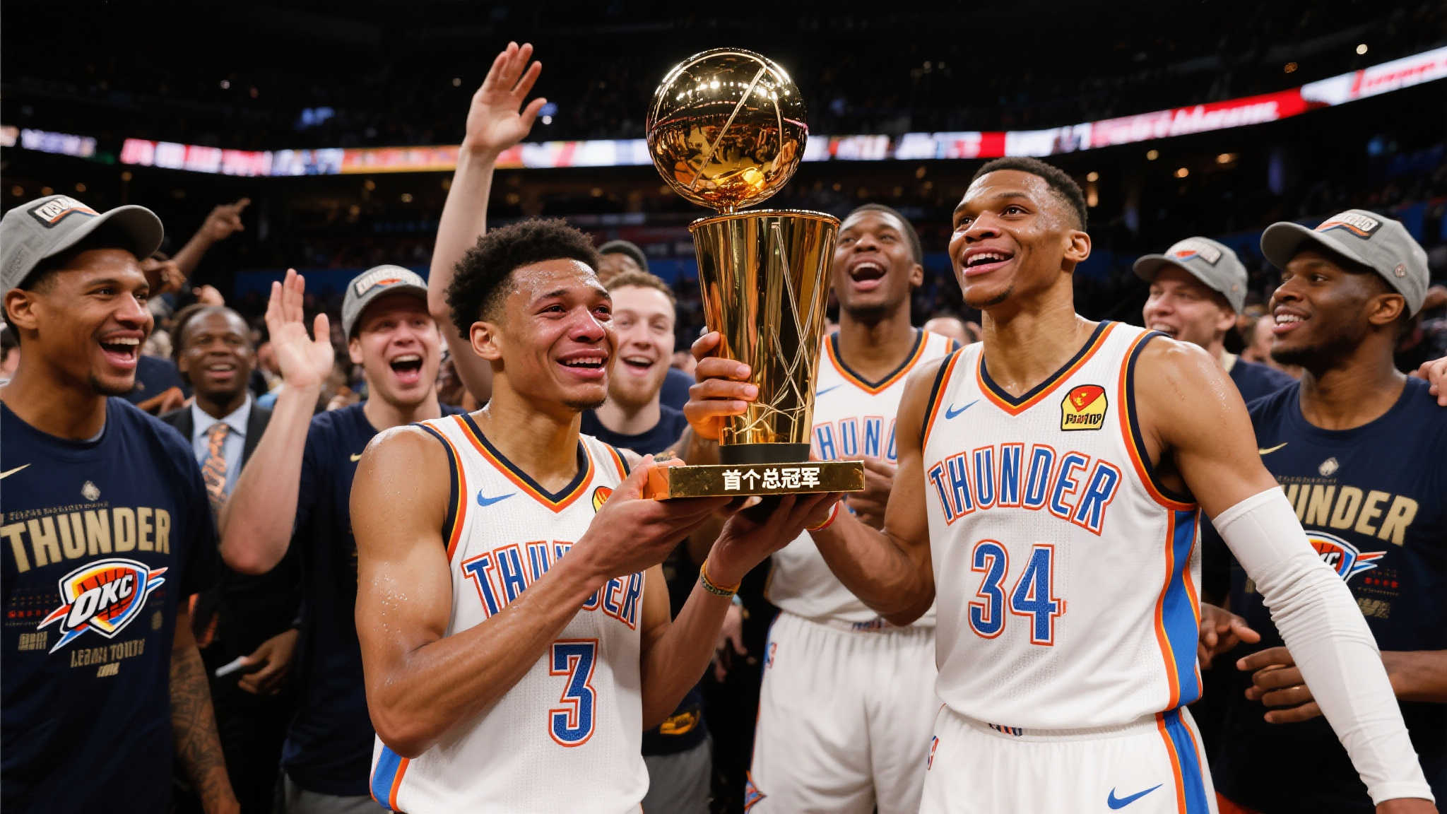 雷霆众将首尝冠军滋味,卡鲁索再添荣耀! 对于任何运动员来说,总决赛胜利是汗水、泪水和不懈奋